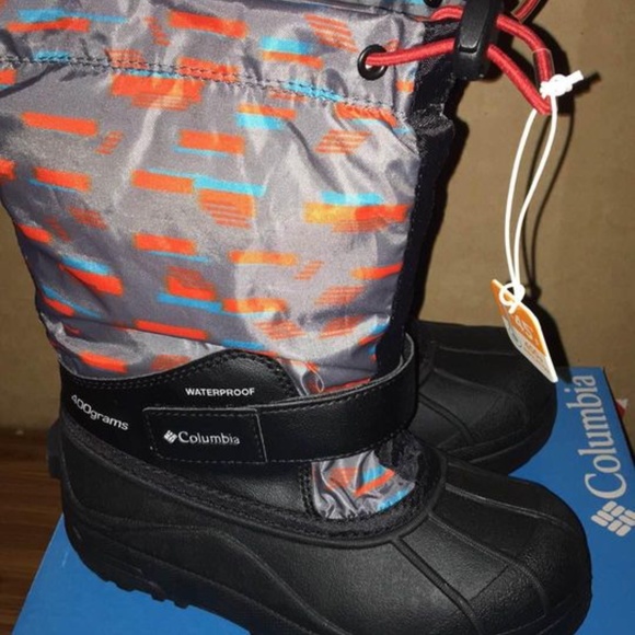 BRAND NEW youth Columbia powerbug forty print snow winter boots size 2Y - Picture 7 of 9